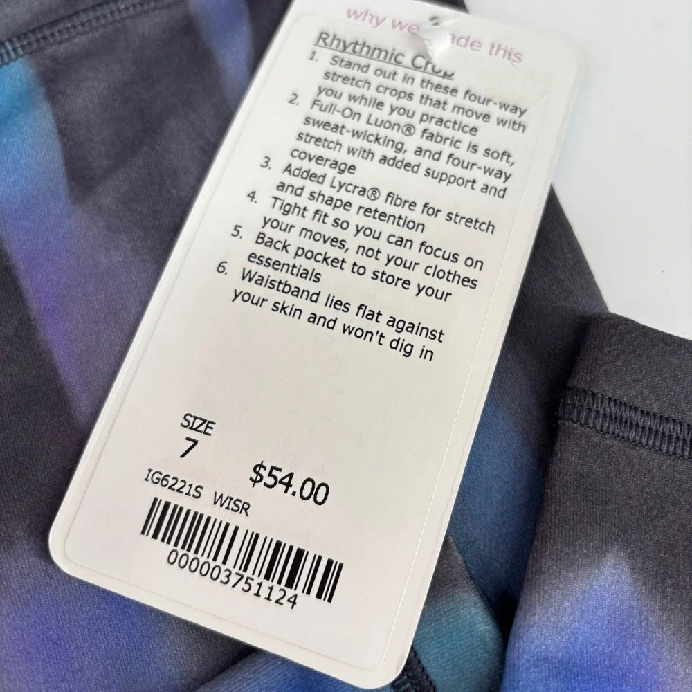Ivivva Leggings Bundle Kids Size 7 Gray Blue Rhythmic Crop Namastay Focused Pant